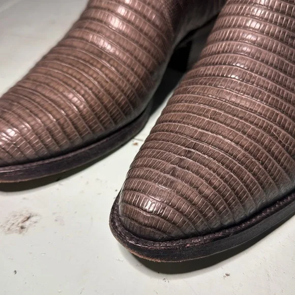 Grey Nocona Lizard Cowboy Boots - Picture 5 of 7
